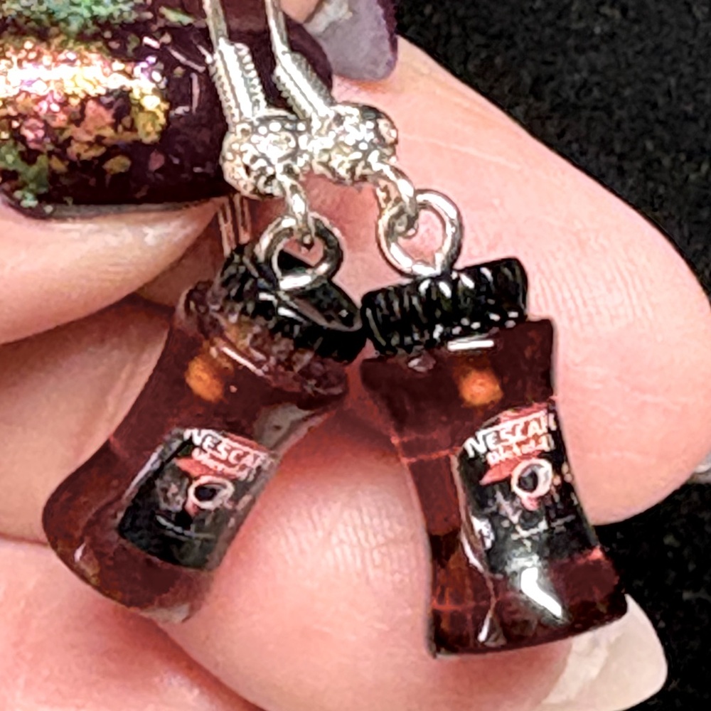 2/20 coffee lovers unite! Fun cool earrings